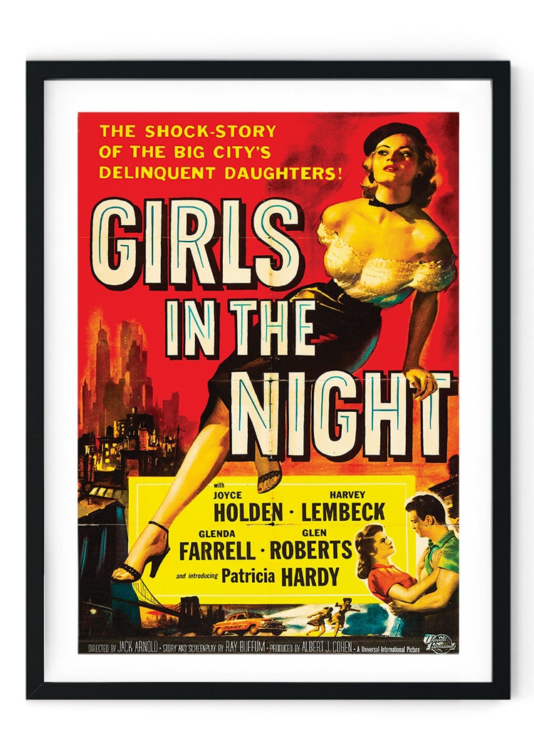 Girls In The Night Retro Film Poster